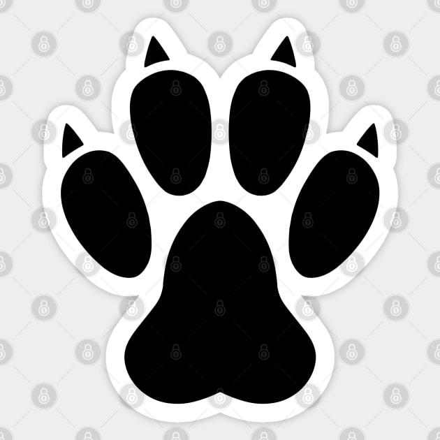 Paw Print Sticker by Firestorm Fox